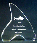 Acrylic False Mako Shark Tooth Trophy